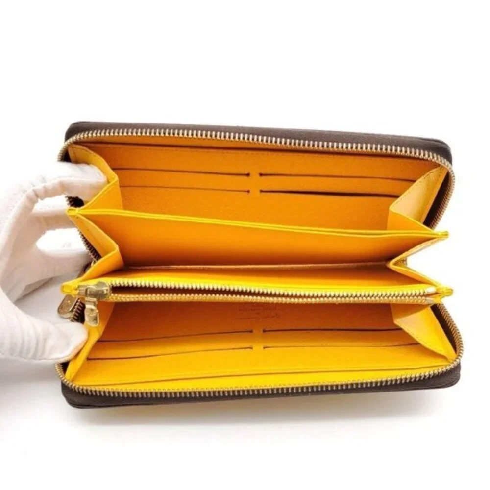 Authentic Louis Vuitton Yayoi Kusama Zippy Wallet Yellow Monogram Dots